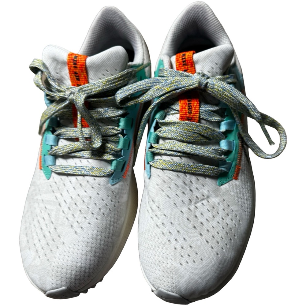 Nike Pegasus Trail 2 Womens 6.5 Gray Teal Orange Running Shoes DC4566-100